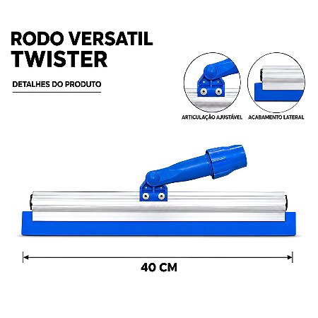 RODO VERSATIL TWISTER 40 CM ARTICULADO SEM CABO