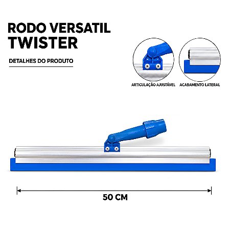RODO VERSATIL TWISTER 50 CM ARTICULADO SEM CABO