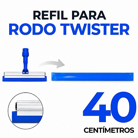 REFIL RODO VERSATIL TWISTER 40 CM
