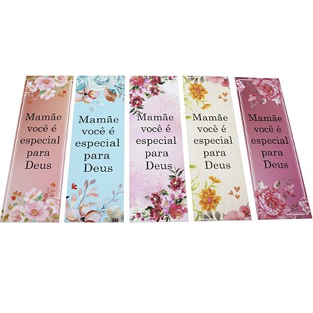Kit 50 Lembrancinhas Evangélicas Dia Das Mães Marca Página