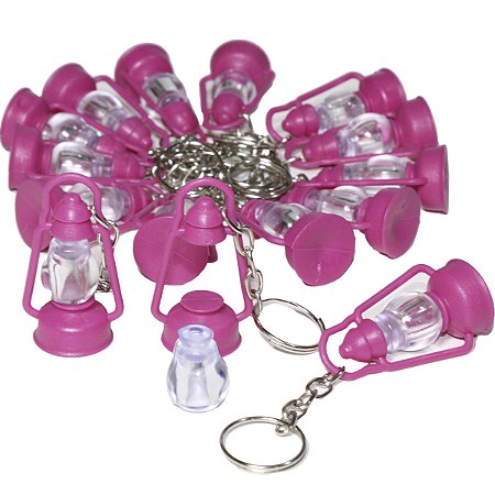 Chaveiro Lembrancinha Evangélica Lamparina Pacote Com 25 Peças