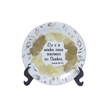 Prato Médio De Porcelana Para Decoração 19cm Diâmetro