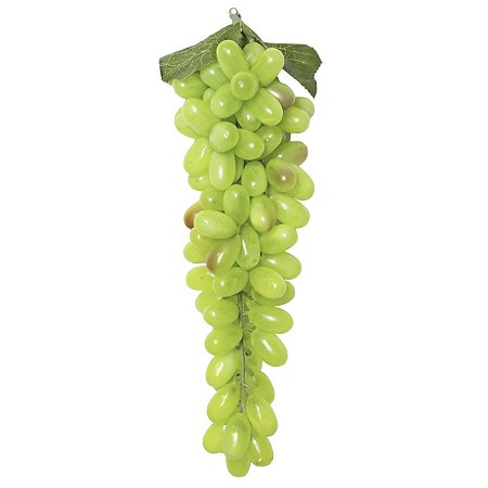 Uva Artificial 30cm De Comprimento Cor Verde Para Decoração