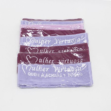 01 Toalhinha de Mão Lembrancinhas Evangélicas Cargos Bíblicos