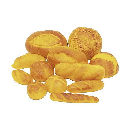 Kit 10 Mini Pães Miniatura Biscuit Para Decoração