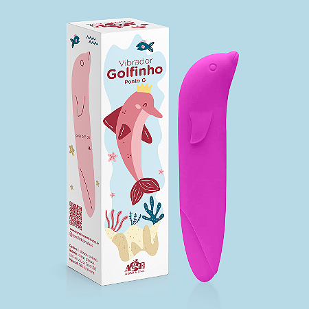 Vibrador Golfinho Spot G em Soft Touch Cores