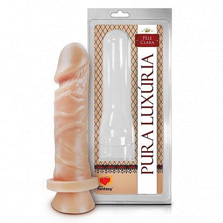 Penis Realístico Com Ventosa Medida 15x 4 cm