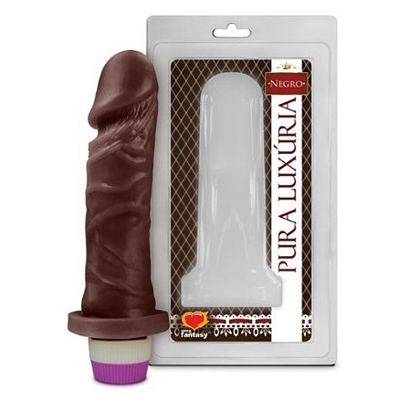 Penis Realístico com Vibração Tam 15X3,8 Cms