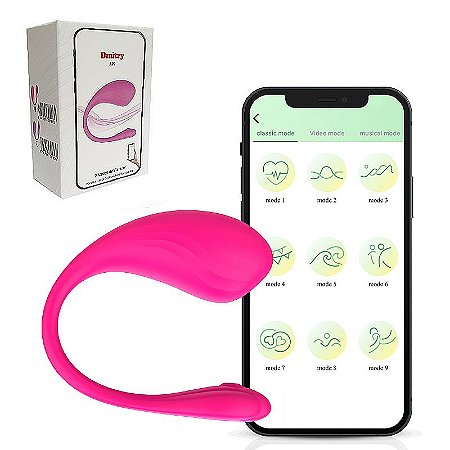 Vibrador com Controle Por APP, Vibração pelo App, Música, Jogos, Touch e Distância