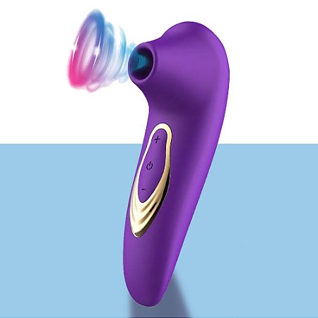Sugador de Clitóris em Silicone com 05 Intensidades, Carregamento USB