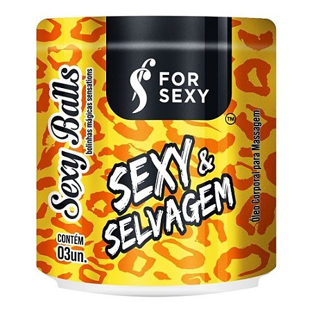 Bolinhas Explosivas Sexy e Selvagem Frasco com 03 Unidades