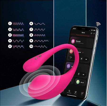 Vibrador Power Bullet por Aplicativo Lush 3, Vibração pelo App, Música, Touch e Controle a Distância
