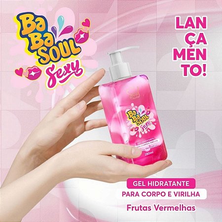 Baba Soul Gel Hidratante Sexy Beijavel  Para Corpo E Virilha 280Ml