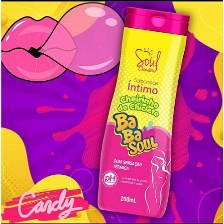 Sabonete Íntimo Babasoul Com Sensação Térmica 200Ml  Vários Aromas