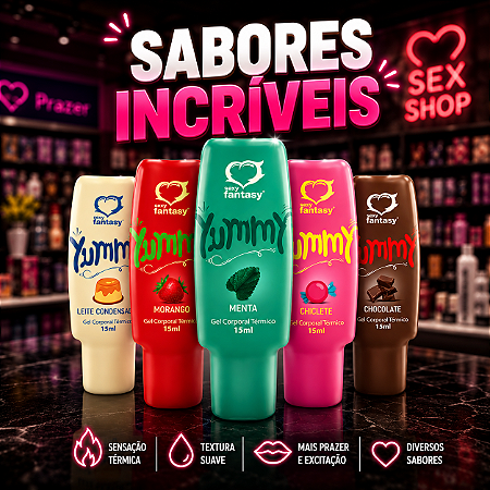Gel Para Sexo Oral Termico Comestível Yummy 15 Gramas