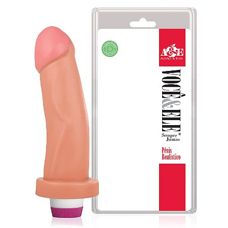 Penis em Silicone com Vibração Tamanho 17X 4 Cms, A PILHA