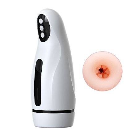 Masturbador Masculino com Vibração, Sucção e Aquecimento