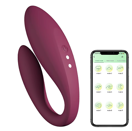 Vibrador de Casal , Controle Por Aplicativo, Vibração por Música, Touch, Jogos, Vídeo Conferência