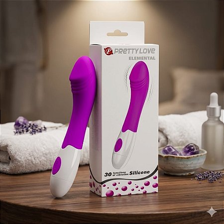 Vibrador e Estimulador de Ponto G PRETTY LOVE - 30 Vibrações, A PILHA