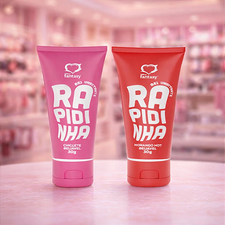 Lubrificante Aromatizado Beijável Rapidinha 30 Gramas Sabores