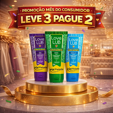 PROMOÇÃO LEVE 3 PAGUE 2- kit Lubrificante Beijável