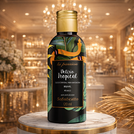 Delírio Tropical Óleo De Massagem Beijável 120 Ml