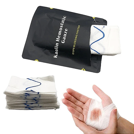 Gaze Hemostática Tática KAOLIN