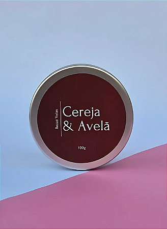 Vela aromática - Cereja e avelã - Lata de alumínio - 100ml