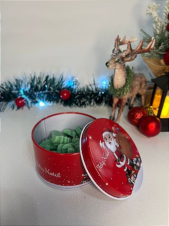 Wax Melt - Lata de Natal - 50g - Brisa de pêssego