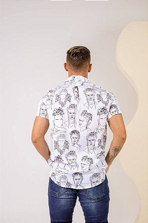 Camisa Frida Preto e Branco