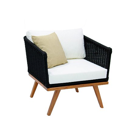 Poltrona Albizia em Corda Náutica e Alumínio