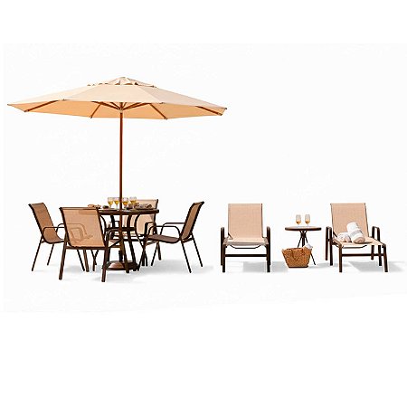 Conjunto Lótus Completo Tampo Ripado