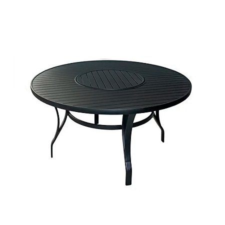 Mesa Ripada 1,80m com Giro Interno em Alumínio