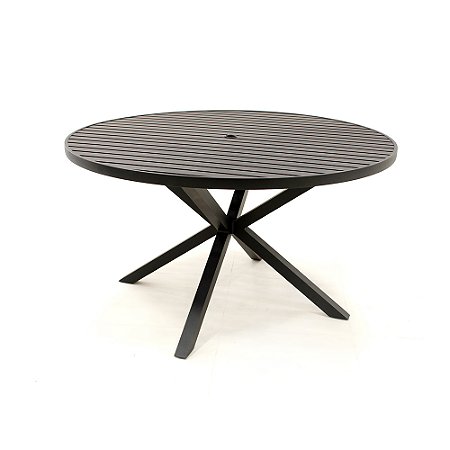 Mesa Ripada 1,40m Sem Giro pé em X em Alumínio