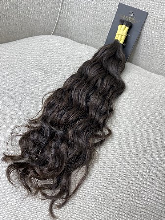Cabelo Brasileiro do Sul Ondulado Castanho Claro 45cm 78g (PROMOÇÃO)