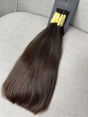 Cabelo Brasileiro do Sul Liso Loiro Escuro Natural 35cm 132g (Fio de Criança) OFERTA
