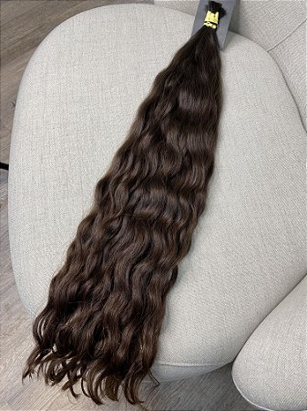 Cabelo Brasileiro do Sul Ondulado Loiro Natural 75cm 150g