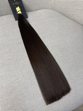 Cabelo Brasileiro do Sul Liso Loiro Escuro Natural 45cm 70g OFERTA