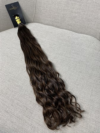 Cabelo Brasileiro do Sul Ondulado Loiro Médio 60cm 96g