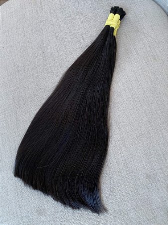 Cabelo Brasileiro do Sul Liso Castanho Escuro 40cm 102g