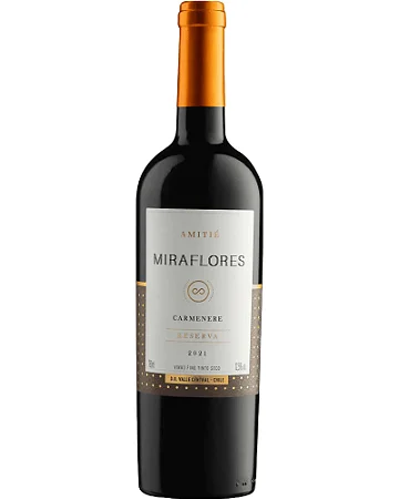 Vinho Amitié Miraflores Reserva Carmenere