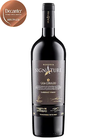 Vinho Casa Geraldo Colheita de Inverno Signature Reserva Cabernet Franc