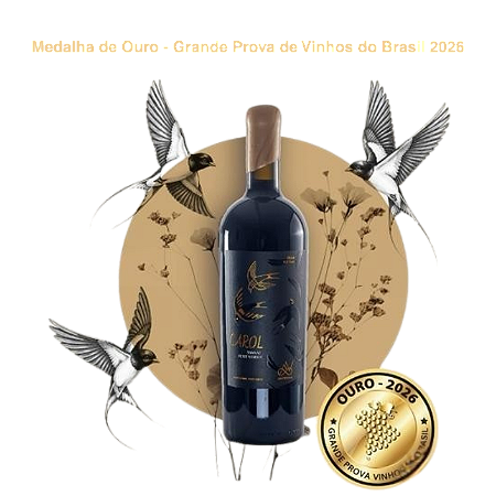 Vinho Carol Medalha de Ouro na Grande Prova de Vinhos do Brasil Vinícola Arteviva