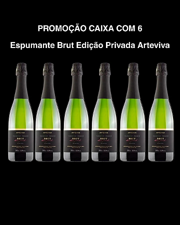Promoção Espumante Brut Edição Privada Arteviva Prosecco Caixa com 6 garrafas