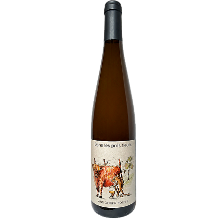 Vinho Laranja Natural Dans Les Prés Fleuris Domaine Geiger Koenig AOC Alsácia França Biodinâmico