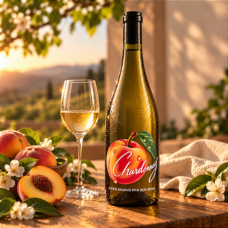 Vinho Jovem Demais pra Ser Sério Chardonnay Branco por Alma Vinhos