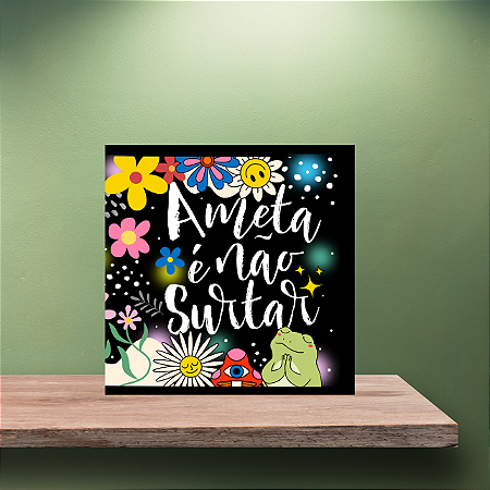 Azulejo A Meta é Não Surtar