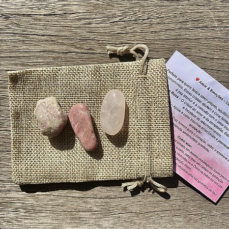 Amor e Emoções - Kit de Cristais