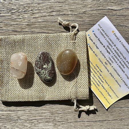 Energia e Criatividade - Kit de Cristais