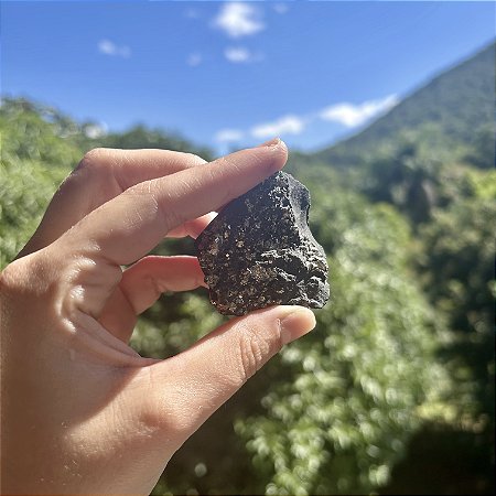 Shungita com Pirita - Blindagem Energética e Prosperidade Intuitiva